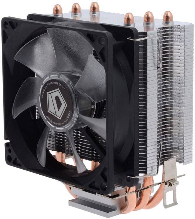 Кулер CPU ID-Cooling SE-903-B (универсальный, 100W, 23.1 dB, 2000 rpm, 92мм, 3pin, синяя подсветка, медь+алюминий) RTL