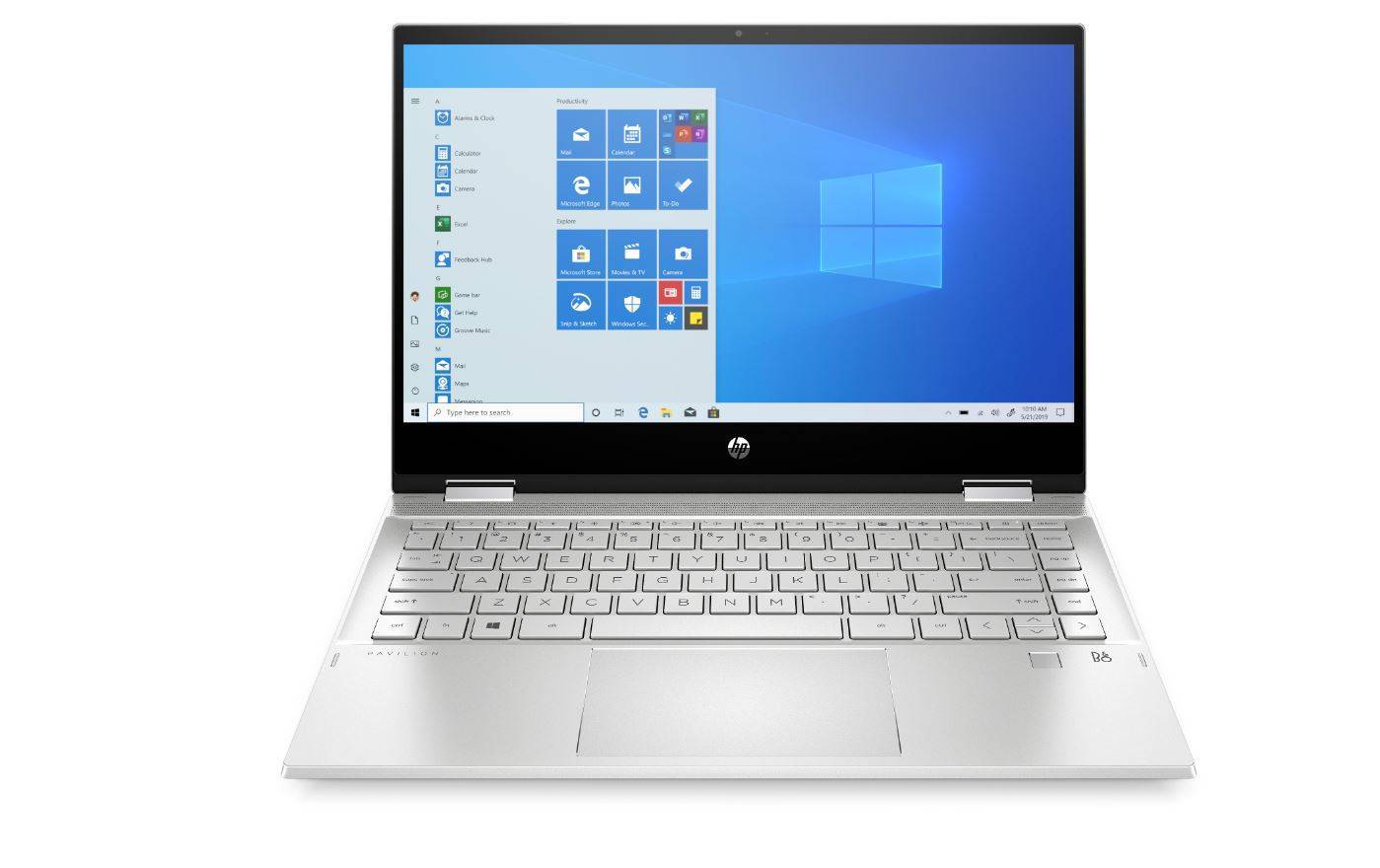 Ноутбук HP Pavilion x360 14-dw0035ur 14" FHD Touch, Intel Core i5-1035G1, 8Gb, 512Gb SSD, no ODD, Win10, серебристый