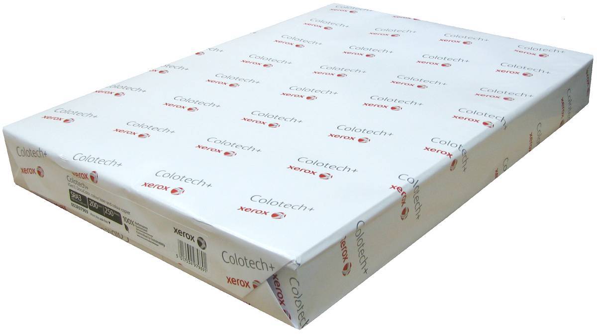 Бумага XEROX COLOTECH + без покрытия 003R97969 170CIE  SRA3(450x320mm)/200/250л. Грузить кр.3 см. 003R95842