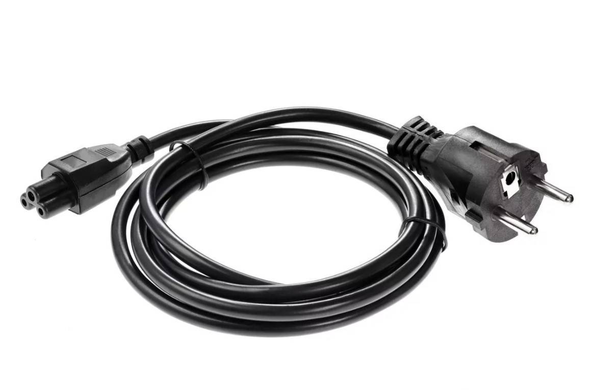 Кабель питания для ноутбуков, 3-pin, с заземлением, (прямой)  220V 1,8m Telecom