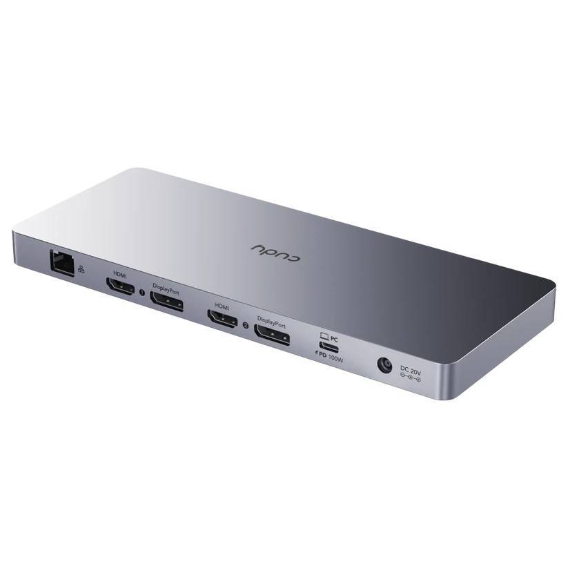 Cudy CS700 Док-станция 13 в 1 для двух мониторов 4K с портом USB-C 10 Гбит/с и блоком питания 150 Вт