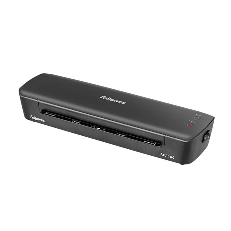 Fellowes Ламинатор Arc A4 FS-4570001 {75/80 мкм, 30 см/мин, AutoShutOff, механизм освобождения, старт.набор пленок}