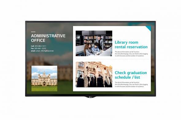 Профессиональная панель LG 55" 55SE3KE Black (IPS, LED, 1920х1080, 60Hz, 12ms, 178°/178°, 350 cd/m, +DVI, +2хHDMI, +MM,