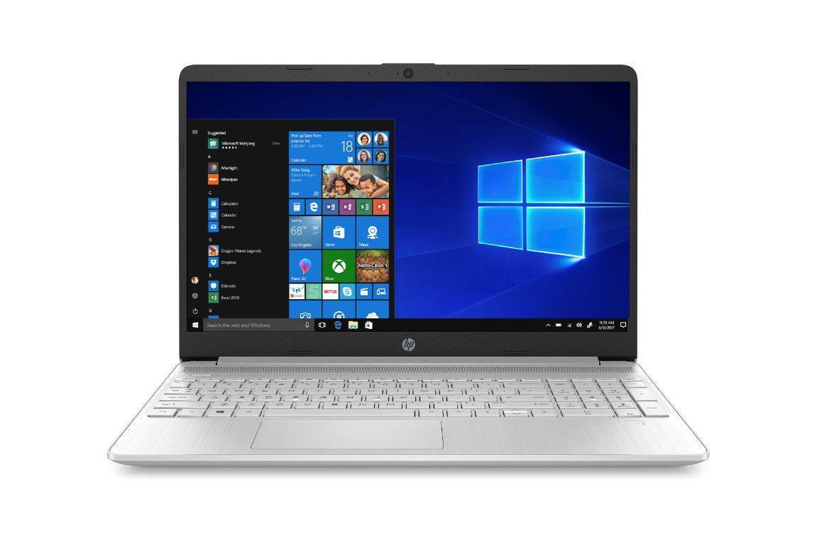 Ноутбук HP15 15s-eq2023ur 15.6" FHD, AMD R3-5300U, 8Gb, 512Gb SSD, no ODD, Win10, серебристый