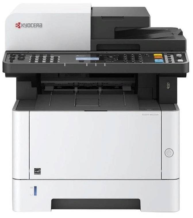 Лазерный копир-принтер-сканер Kyocera M2235dn (А4, 35 ppm, 1200dpi, 512Mb, USB, Network, автоподатчик, тонер)