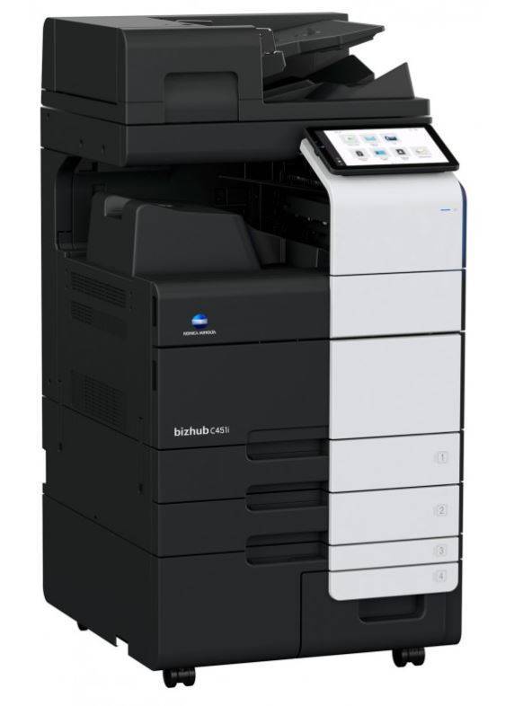 МФУ Konica Minolta bizhub C451i (A3, 45 ppm, DADF, без тумбы, без картриджей, без кабеля питания, запуск только инженером платно) продаем только с финишером!