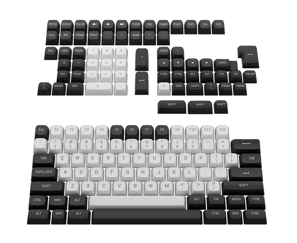 Redragon Кейкапы A132 Набор PBT кейкапов для клавиатуры,150шт, CSA_1