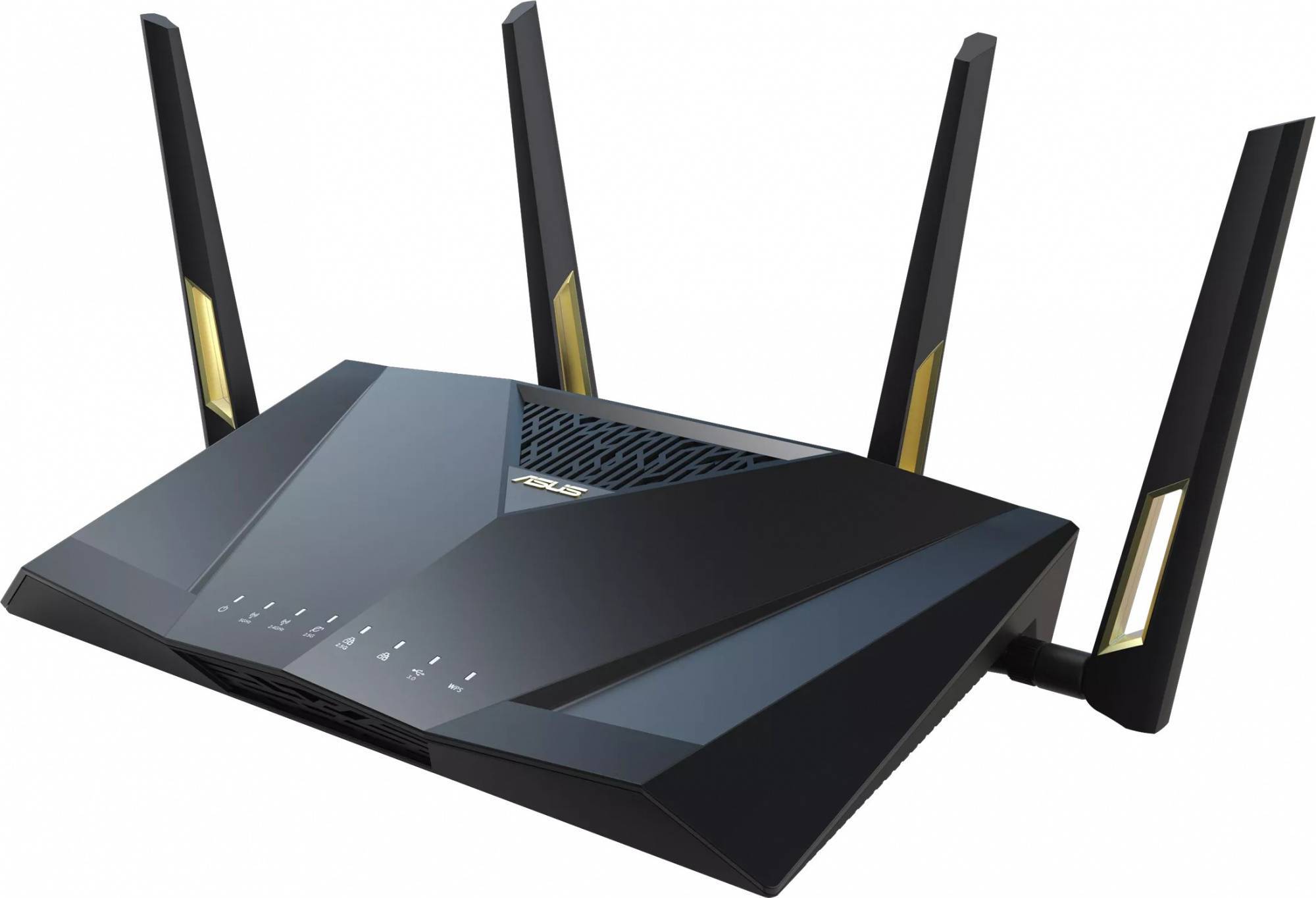 ASUS RT-AX88U PRO (90IG0820-MO3A00) Двухдиапазонный маршрутизатор AX6000, 2.4/5 ГГц, 5952 Мбит/с, LAN 5х1 Гбит/с