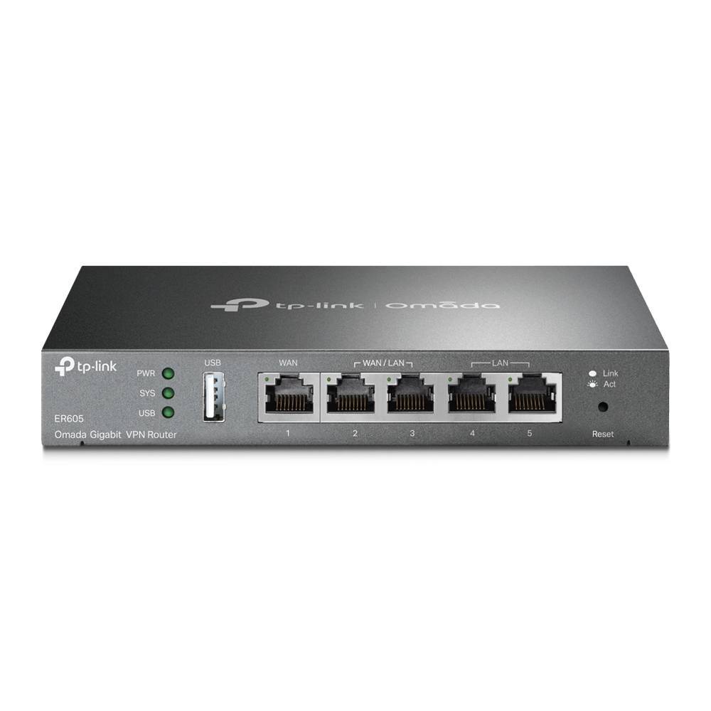 ER605 - Router TP-Link/ER605 Multi-WAN Omada Router/5 port 1xWAN;2xWAN/LAN;2xLAN(1GbE Base-T)