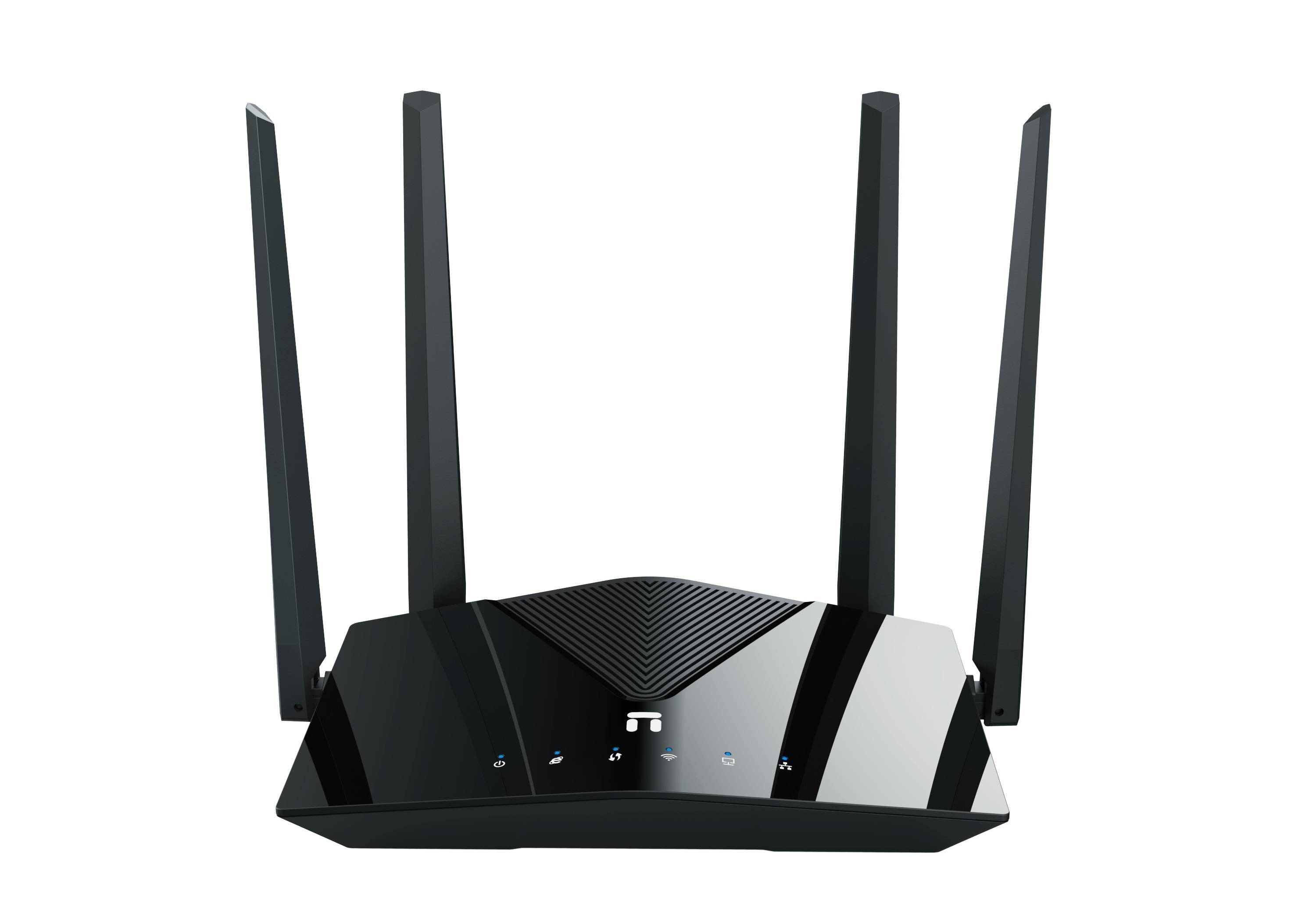Netis NX10 Двухдиапазонный гигабитный роутер Wi-Fi 6 AX1500, 2,4-5ГГц / 300-1201 Мбит/с, LAN 3x1 Гбит/с, WAN 1x1 Гбит/с