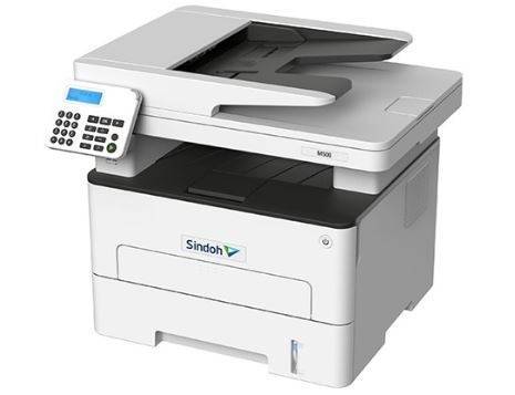 МФУ Sindoh M500 Ч/Б, принтер/копир/сканер/факс, А4, 34 стр/мин, 2400x600 dpi, Сканер цвет А4 до 23 стр/мин. CPU 1ГГц, 2 Ядра, 512 Мб, Ethernet, USB, Wi-Fi. ADF 50 листов. Старт. тонер на 700 отп.