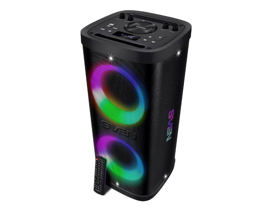 Колонка портативная SVEN PS-930 black (150Вт, USB, Bluetooth, питание от сети/аккумулятора) (SV-022402)