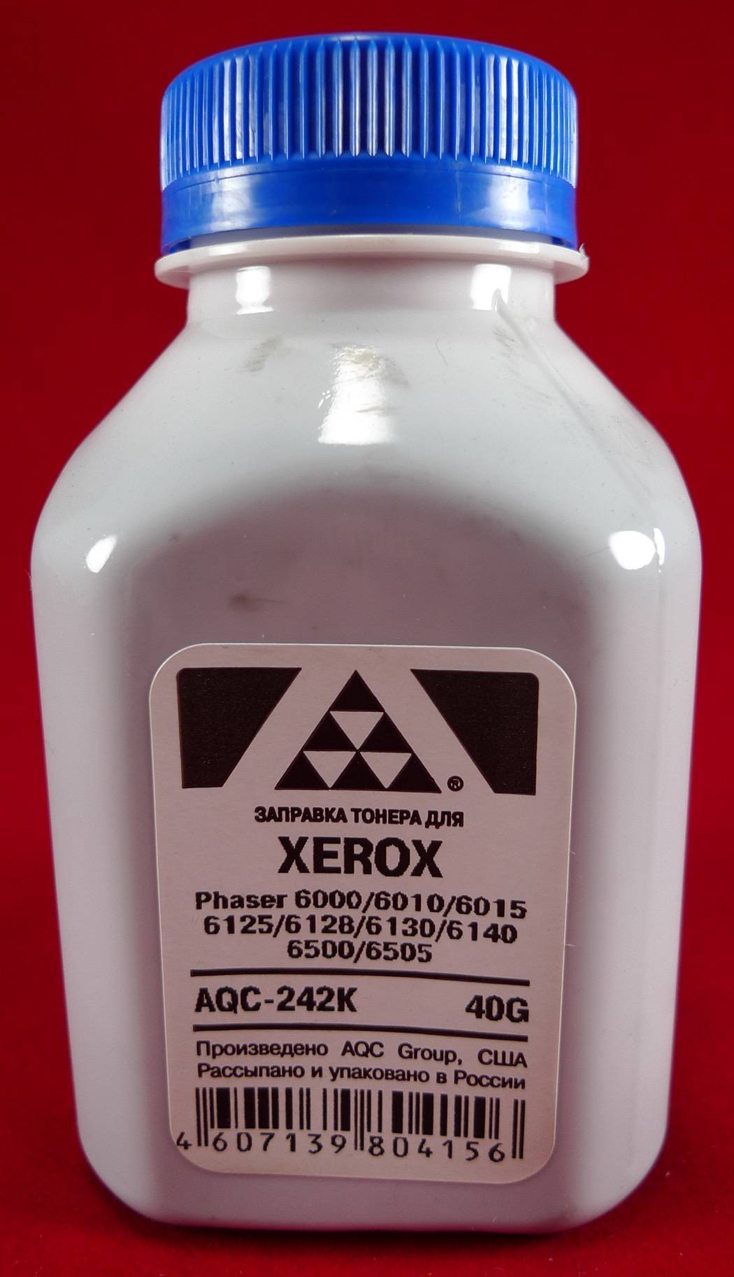 Тонер XEROX Phaser 6000/6010/6015/6125/6128/6130/6140/6500/6505  Black (фл. 40г) AQC-США фас.Россия