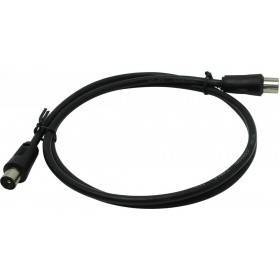 Кабель удлинительный антенный 9.5mm, 75Ом,ТВ-М-->ТВ-F, 1m, Telecom (TTV9501-1M)