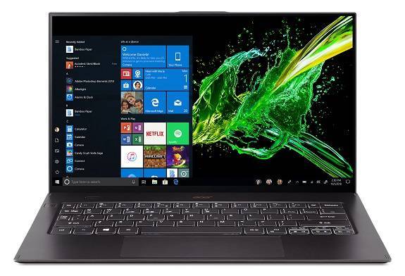 Ноутбук Acer Swift SF714-52T-78V2 14" FHD, Intel Core i7-8500Y, 16Gb, 512Gb SSD, noODD, 0.89 кг, Win10PRO, черный (NX.H9
