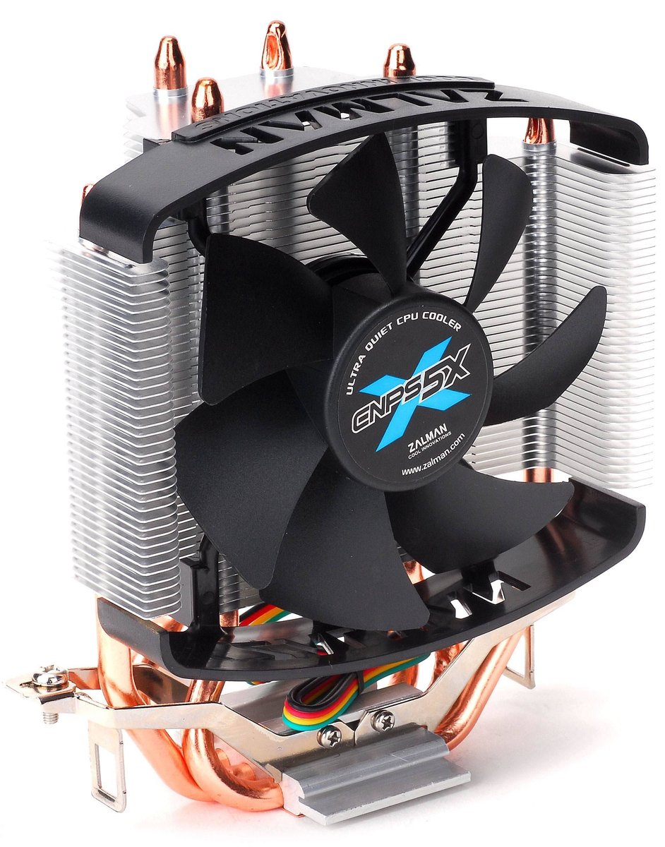 Кулер CPU ZALMAN CNPS5X PERFORMA (универсальный, 105W, 20-32dB, 1400-2800 rpm, 92мм, 4pin, медь+алюминий) RTL