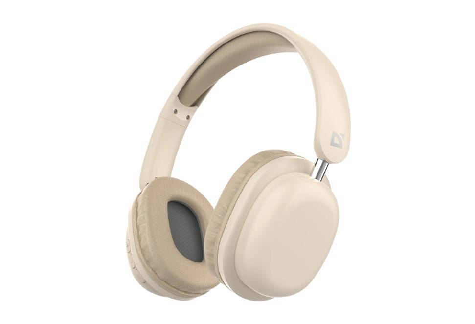 Гарнитура Defender FreeMotion B640, для компьютера/мобильных устройств, накладные, Bluetooth, моно, бежевый [63642]