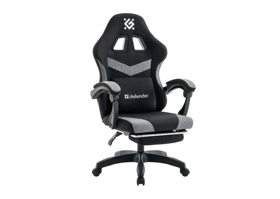 DEFENDER 64814  Игровое кресло Runa PRO  Черн/серый, ткань, класс2
