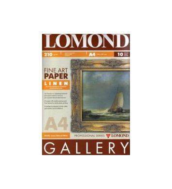 Арт бумага LOMOND (Liner) Односторонняя, слабовыраженная льняная фактура, для струйной печати, 210г/м2, А4/10л.
