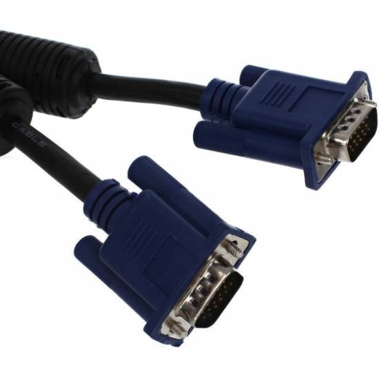 Кабель монитор-SVGA card (15M-15M) 50м 2 фильтра VCOM <VVG6448-50M>
