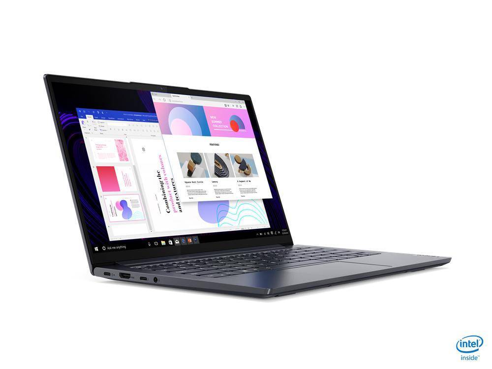 Ноутбук Lenovo YOGA Slim7 14IIL05 14.0" FHD, Intel Core i5-1035G4 ,16Gb, SSD 512Gb,noDVD, Win10, red(82A10084RU)
