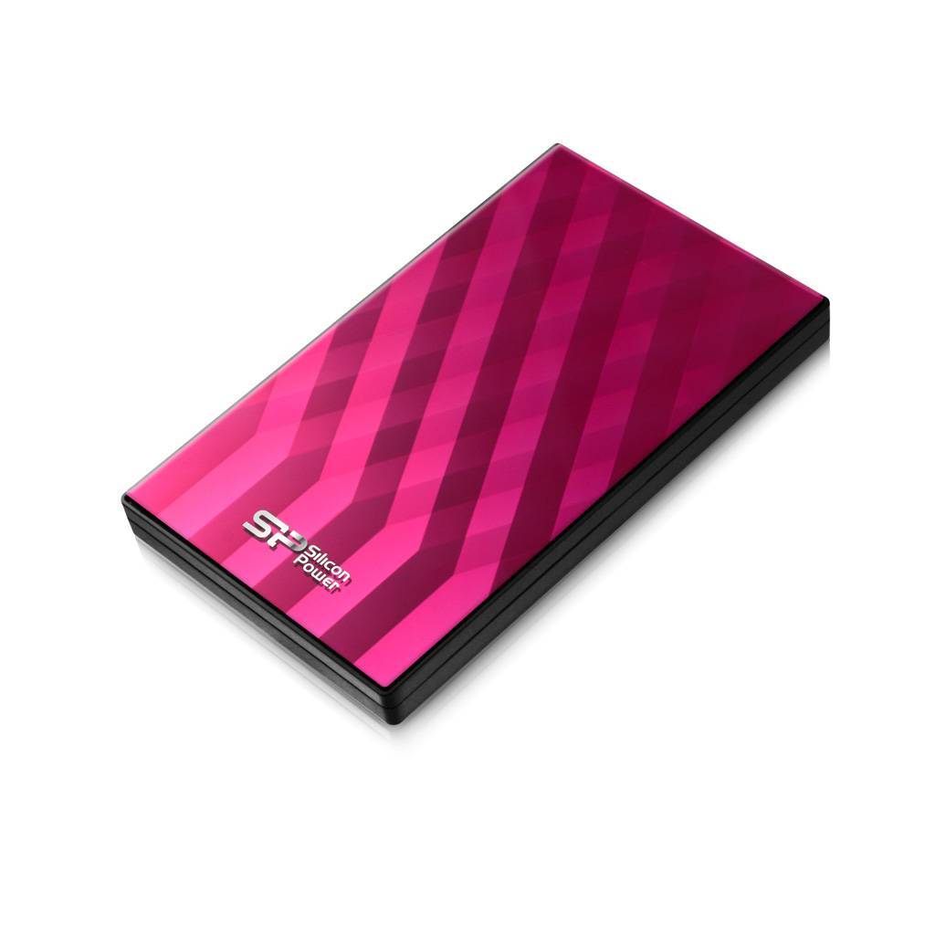 Silicon Power <SP010TBPHDD10S3P> Diamond D10 Pink USB3.0 Portable 2.5" HDD  1Tb EXT (RTL)