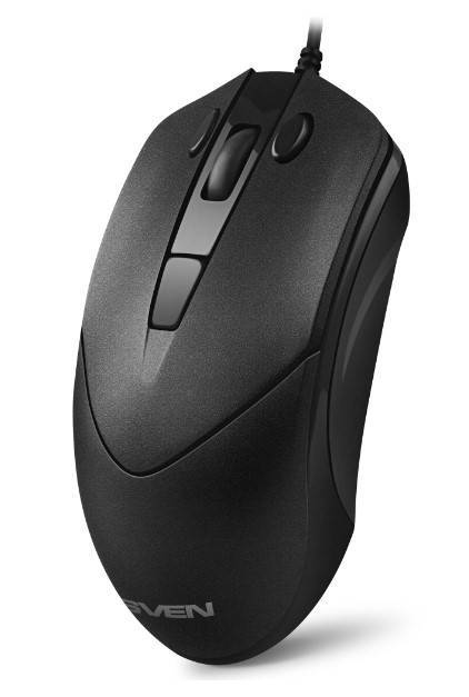 SVEN Мышь проводная RX-95 чёрная (кн. копировать-вставить. 5+1кл. 1000-4000 DPI, кор.)