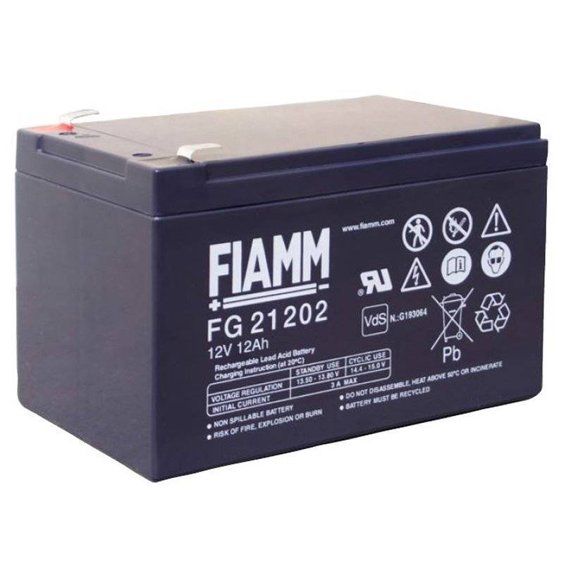 Аккумуляторная батарея для ИБП FIAMM серии FG, 21202 (12В, 12Ач, 151х98х94мм, 3,75кг)