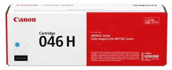 Картридж CANON 046H C голубой, увеличенной емкости   5000 стр