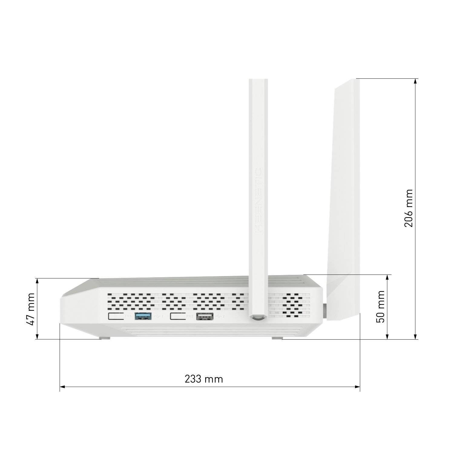 Keenetic Giant (KN-2610) Гигабитный интернет-центр с двухдиапазонным Mesh Wi-Fi AC1300, двухъядерным процессором