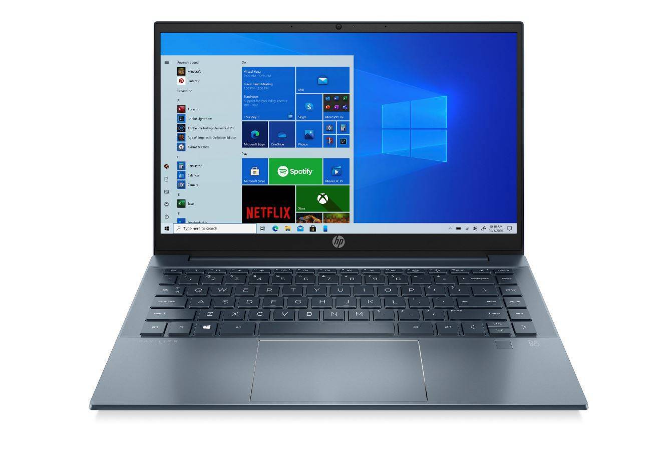 Ноутбук HP Pavilion 14-ec0037ur 14" FHD, AMD R7-5700U, 16Gb, 512Gb SSD, no ODD, Win10, синий