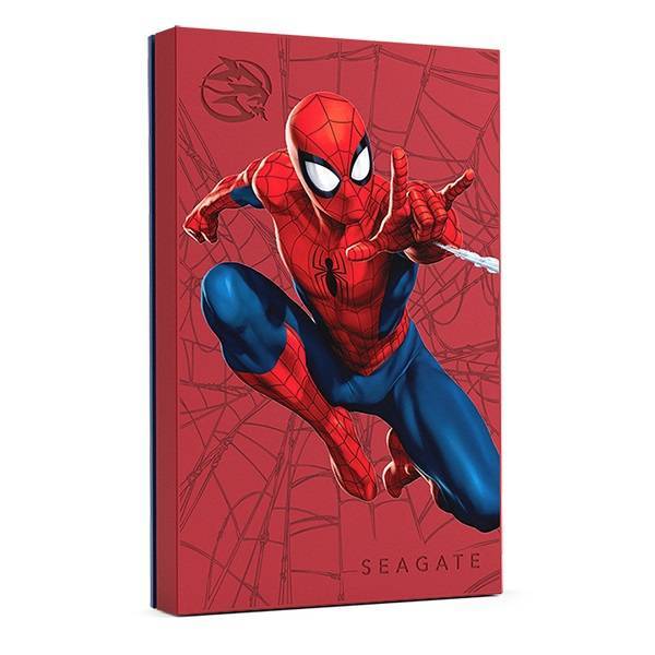 Внешний жесткий диск 2TB Seagate STKL2000417 FireCuda Spider-Man SE,LED, USB 3.2, Playstation and Xbox support, Red/Prin