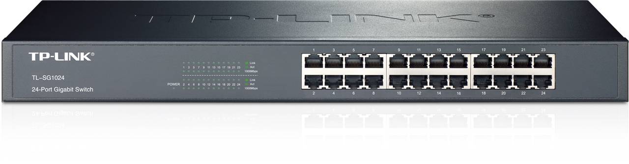 Коммутатор TP-Link TL-SG1024, 24×1GbE, 1U