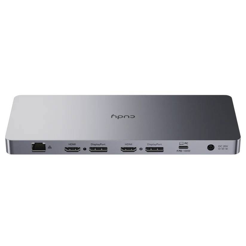 Cudy CS700 Док-станция 13 в 1 для двух мониторов 4K с портом USB-C 10 Гбит/с и блоком питания 150 Вт