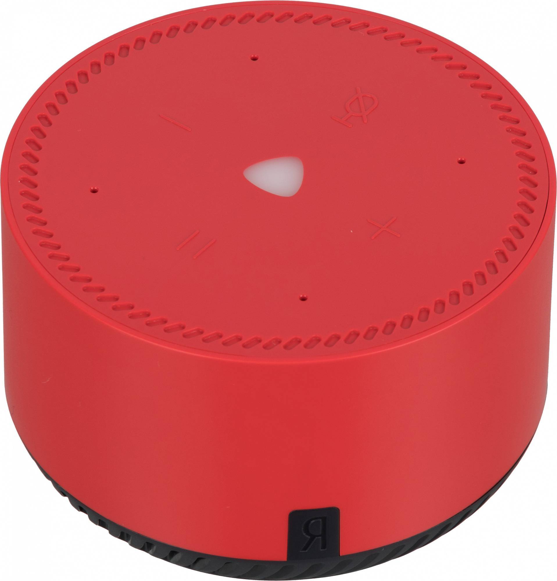 Умная колонка YNDX-00025R Яндекс Станция Лайт, 5 Вт, Алиса, Bluetooth, Wi-Fi, питание - сеть 220 В, чили (красный)