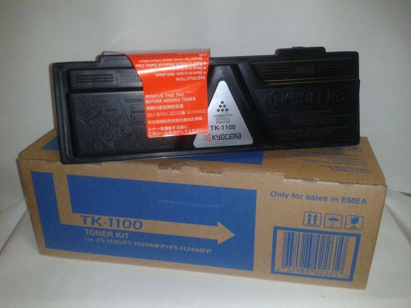 TK-1100 - ПЕРЕПАКТонер-картридж для FS-1110/1024MFP/1124MFP черный (2 100 стр.)