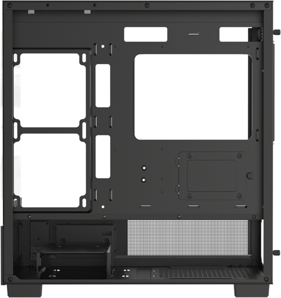 корпус Formula V Line Crystal E1M Black, MATX, USB3.0*2, Switch Display Panel