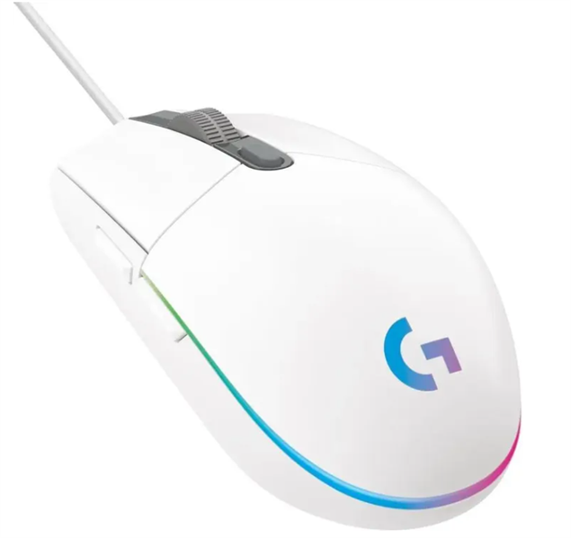 Мышь Logitech Gaming Mouse G102 LIGHTSYNC, 8000dpi, White, CN, [910-005809]