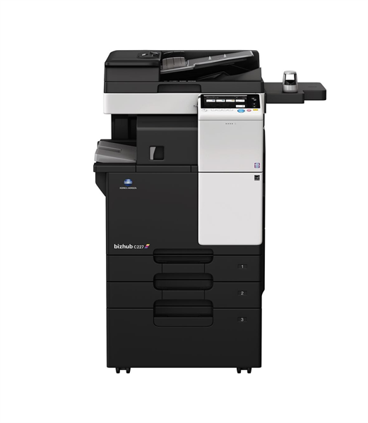 Лазерное многофункциональное устройство Konica Minolta bizhub 227 (МФУ, A3, 22 стр./мин, без крышки и ADF, без тумбы, без картриджей, без кабеля питания, запуск только инженером платно) отгрузка только с DF-628 и DK-513