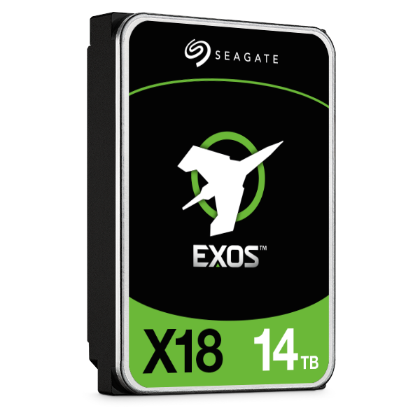 Жесткий диск Seagate Exos X18 HDD 3.5" SATA 14Tb, Exos X18, 7200 rpm, 256Mb buffer, 512e/4kn, CMR, ST14000NM000J, 1 year
