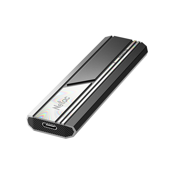 SSD накопитель Netac ZX10 500GB USB 3.2 Gen 2 Type-C External SSD, R/W up to 1050/950MB/s, with USB C to A cable and 10Gbps USB C to C cable 5Y wty (незначительное повреждение коробки)