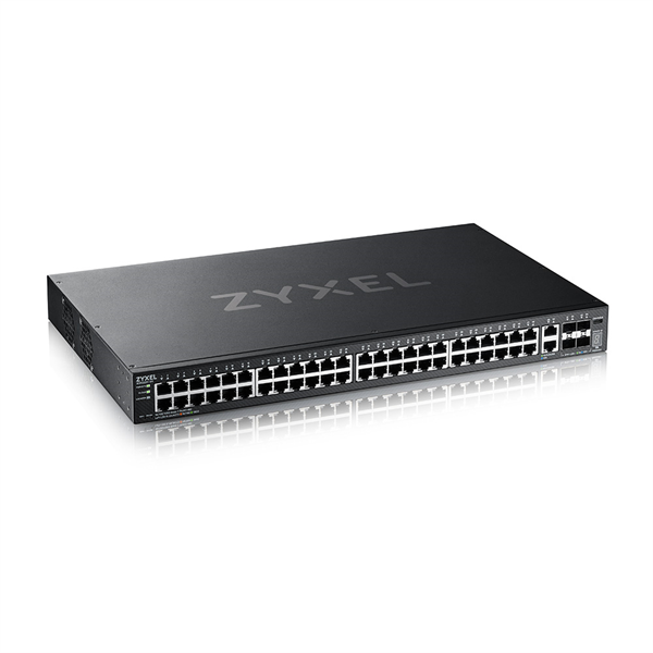 Коммутатор/ Zyxel XGS2220-54 L3 Access switch , rack 19", 48xRJ-45: 1G, 2xRJ-45: 1/2.5/5/10G, 4xSFP+, standalone/cloud management