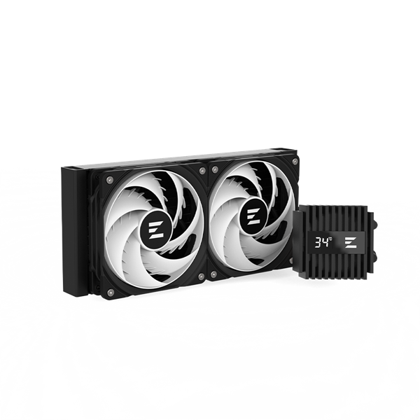 СЖО Zalman ALPHA2 A24 BLACK, 240мм, ARGB, LCD, Al+Cu