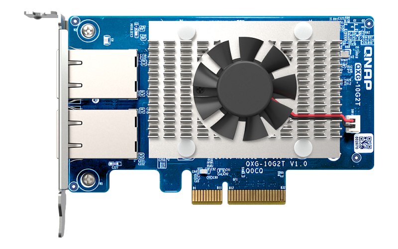 Сетевая карта QNAP Expansion Card QXG-10G2T PCIe Gen3x4 2x10GbE(BASE-T)