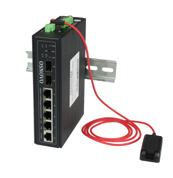 Промышленный PoE коммутатор Gigabit Ethernet OSNOVO SW-80402/ILS(port 90W,180W) Промышленный управляемый (L2+) HiPoE коммутатор Gigabit Ethernet на 4GE PoE + 2GE SFP порта с функцией мониторинга температуры/ влажности/ напряжения. Порты: 1 xGE (