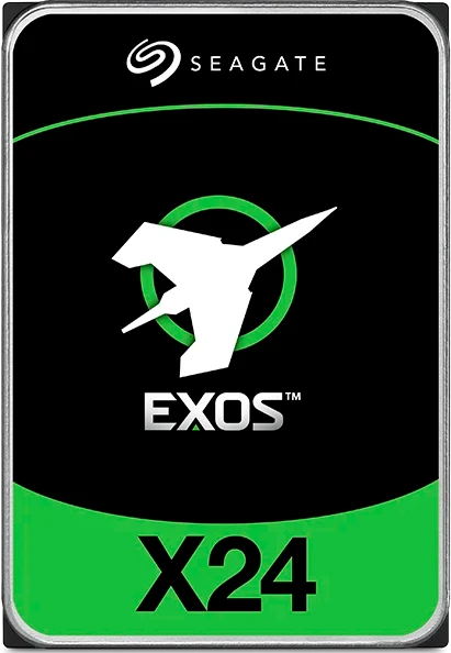 Жесткий диск Seagate Exos X24 HDD 3.5" SATA 12Tb, 7200 rpm, 512Mb buffer, 512e/4kn, CMR, ST12000NM002H, 1 year (вятина на корпусе.)
