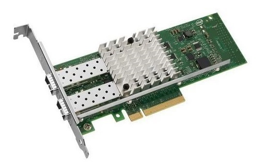 Сетевой адаптер Intel Ethernet Server Adapter X520-DA2, 10Gb Dual Port SFP+, transivers not included, LP and FH brackets included (analog E10G42BTDABLK)