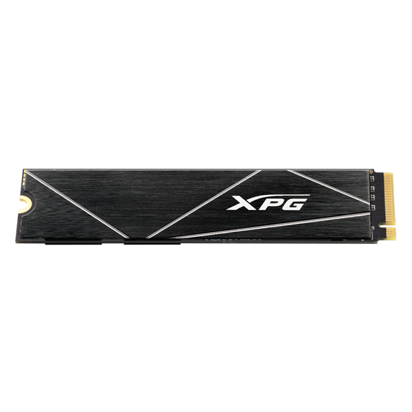 Твердотельный накопитель/ ADATA SSD GAMMIX S70 BLADE, 1024GB, M.2(22x80mm), NVMe, PCIe 4.0 x4, 3D TLC, R/W 7400/5500MB/s, IOPs 350 000/720 000, DRAM buffer 1024MB, TBW 740, DWPD 0.4, with Heat Spreader (5 лет)