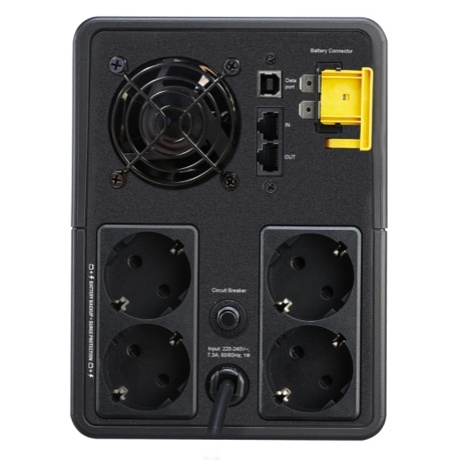 Источник бесперебойного питания APC Back-UPS 1600VA/900W, 230V, AVR, 4 Schuko Sockets, USB, 1 year warranty (незначительное повреждение коробки)