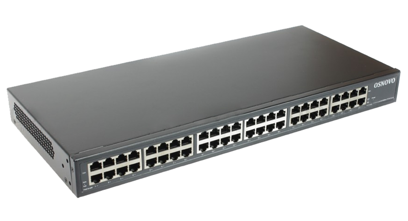 Osnovo - PoE-инжектор Gigabit Ethernet на 24 порта. Соответствует стандартам PoE IEEE 802.3af/at. Автоматическое определение PoE устройств. Мощность PoE на порт - до 30W. Суммарная мощность PoE - до 370W. Вх. - 24 x RJ45 (10/100/1000 Base-T), вых. - 24 x RJ45(10/100/1000 Base-T, PoE, IEEE 802.3af/at). Питание: AC100-240V. Встроенный БП. Монтаж в 19" стойку, крепление в комплекте. Размеры(ШхВхГ): 440x44x350мм. Рабочая температура: -10...+45 гр. C